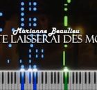 Marianne Beaulieu - Je te laisserai des mots piano cover