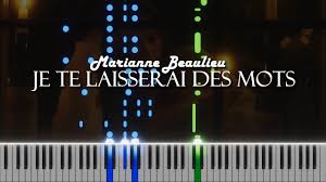 Marianne Beaulieu - Je te laisserai des mots piano cover